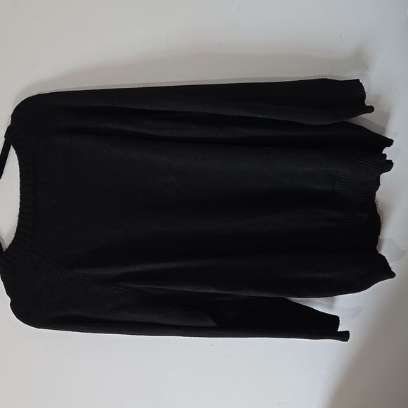 Rafaella Black Knit Crew Neck Sweater - Picture 5 of 6